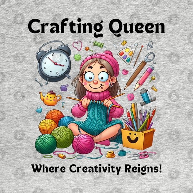 Crafting Queen:  Where Creativity Reigns Knitting by MugMusewear